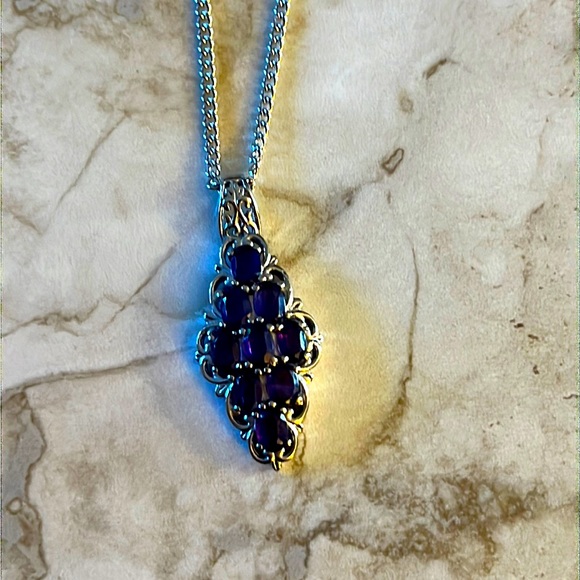 Dark Purple Amethyst Necklace